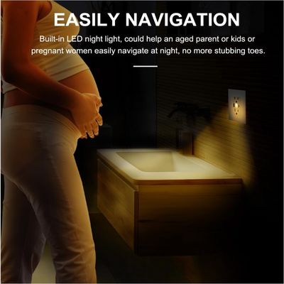 Wall Mounted Electrical Night Light Usb Outlet Tamper Resistant 5V 4.8A