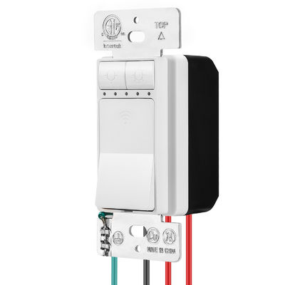 Single Pole Rocker Paddle Switch Energy Saving Dimmer Fan Speed Regulator