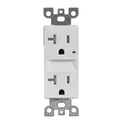 Wall Mounted Electrical Socket With Night Light 20A 125V